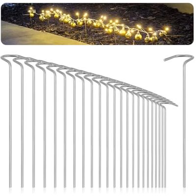 com-four ® 25x Piquet de Terre en Acier Inoxydable pour guirlandes Lumineuses 19 cm ancrage au Sol extérieur pour guirlandes de Noël, guirlandes de Jardin, lampadaires - Publicité com-four ® 25x Piquet de Terre en Acier Inoxydable pour guirlandes Lumineuses 19 cm ancrage au Sol extérieur pour guirlandes de Noël, guirlandes de Jardin, lampadaires - Publicité