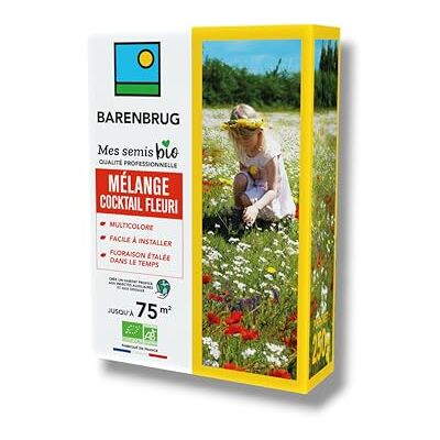 Barenbrug BARENRBRUG Mélange Cocktail fleuri BIO Multicolore Facile à Installer Floraison Étalée Crée un Habitat Propice aux Insectes Auxiliaires et Oiseaux Fabriqué en France 250G - Publicité Barenbrug BARENRBRUG Mélange Cocktail fleuri BIO Multicolore Facile à Installer Floraison Étalée Crée un Habitat Propice aux Insectes Auxiliaires et Oiseaux Fabriqué en France 250G - Publicité