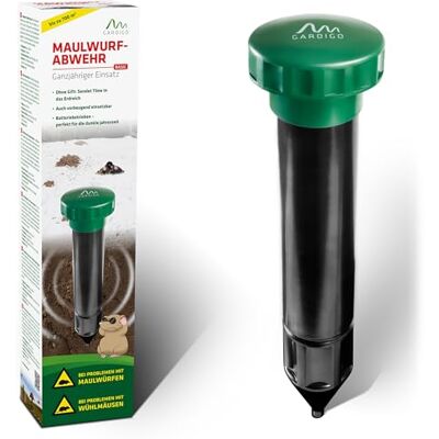 Gardigo ® Répulsif Anti Campagnols Basic, 1 pc Fonctions Multiple Fréquence, Champ d'Action 700 m² - Publicité Gardigo ® Répulsif Anti Campagnols Basic, 1 pc Fonctions Multiple Fréquence, Champ d'Action 700 m² - Publicité