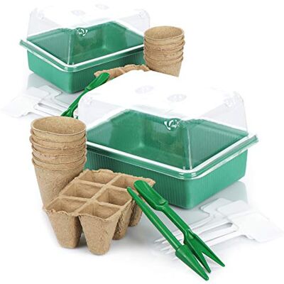 com-four ® Ensemble de Culture 34 pièces, Ensemble de Culture avec Mini Serre et Beaucoup d'accessoires, pour la Culture des Plantes au Printemps (Mélange d'ensemble de Culture de 34 pièces) - Publicité com-four ® Ensemble de Culture 34 pièces, Ensemble de Culture avec Mini Serre et Beaucoup d'accessoires, pour la Culture des Plantes au Printemps (Mélange d'ensemble de Culture de 34 pièces) - Publicité