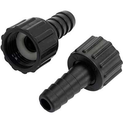 AERZETIX C63566 Lot de 2 Raccord femelle cannelés droit 1/2'' x 13 mm à écrou filetage interne adaptateur connecteur système circuit d'irrigation arrosage pompe en plastique couleur noir - Publicité AERZETIX C63566 Lot de 2 Raccord femelle cannelés droit 1/2'' x 13 mm à écrou filetage interne adaptateur connecteur système circuit d'irrigation arrosage pompe en plastique couleur noir - Publicité