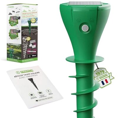 ISOTRONIC Répulsif Solaire Contre Les Taupes, Les campagnols et Les Serpents – Répulsif avec Picot de Sol pour Le Jardin – Portée Efficace de 700 m² (1 unité) - Publicité ISOTRONIC Répulsif Solaire Contre Les Taupes, Les campagnols et Les Serpents – Répulsif avec Picot de Sol pour Le Jardin – Portée Efficace de 700 m² (1 unité) - Publicité