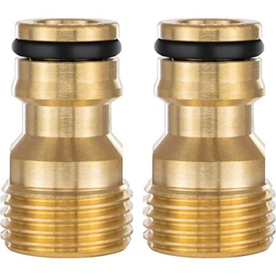 POPPSTAR 2x Adaptateur d’eau avec Filetage Extérieur 1/2 pouce et Raccord pour Tuyau d’arrosage (compatible avec Gardena) - Publicité POPPSTAR 2x Adaptateur d’eau avec Filetage Extérieur 1/2 pouce et Raccord pour Tuyau d’arrosage (compatible avec Gardena) - Publicité