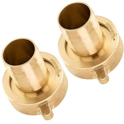 POPPSTAR 2x Raccord de Tuyau 1 1/4 Pouces en Laiton (incl. Écrou avec Joint Plat) Raccord de tuyau sur douille de tuyau 1 pouce (25mm) - Publicité POPPSTAR 2x Raccord de Tuyau 1 1/4 Pouces en Laiton (incl. Écrou avec Joint Plat) Raccord de tuyau sur douille de tuyau 1 pouce (25mm) - Publicité