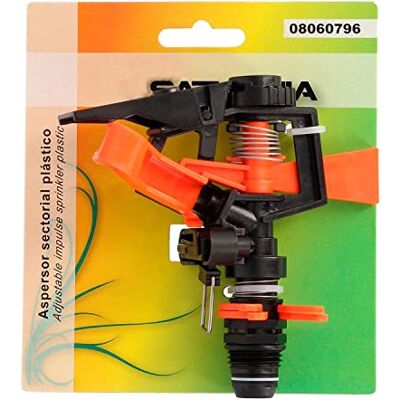 SATURNIA Asperseur arrosage réglable sectoriel en Plastique Prise 1/2" Fabriqué en Plastique, arrosage des Jardins/Cesped - Publicité SATURNIA Asperseur arrosage réglable sectoriel en Plastique Prise 1/2" Fabriqué en Plastique, arrosage des Jardins/Cesped - Publicité