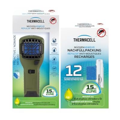 Thermacell Diffuseur Anti Moustiques Portable Nomade 15m² 24h Vert - Publicité Thermacell Diffuseur Anti Moustiques Portable Nomade 15m² 24h Vert - Publicité