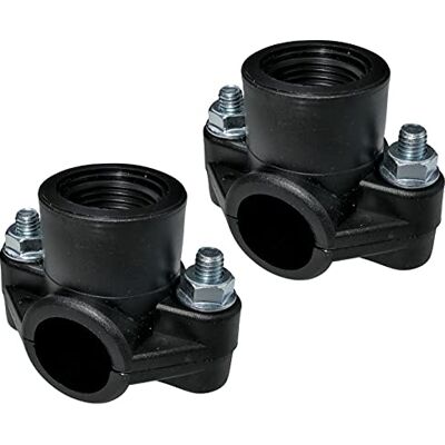 AERZETIX Lot de 2 Colliers de Prise en Charge pour Tuyau Ø20 Filetage 1/2'' à 2 Boulons Collier de Dérivation de Conduites Secondaires - Publicité AERZETIX Lot de 2 Colliers de Prise en Charge pour Tuyau Ø20 Filetage 1/2'' à 2 Boulons Collier de Dérivation de Conduites Secondaires - Publicité