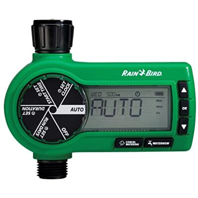 Rain Bird 1ZEHTMR Professional Grade Electronic Digital Hose End Timer/Controller, One Zone/Station, Battery Operated - Publicité Rain Bird 1ZEHTMR Professional Grade Electronic Digital Hose End Timer/Controller, One Zone/Station, Battery Operated - Publicité