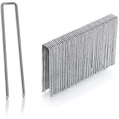 GardenMate Lot de 50 piquets d'ancrage galvanisés Longueur : 100 mm Largeur : 13 mm Diamètre : 2,9 mm Ancrage de Fixation au Sol pour Le Jardin en Acier galvanisé Piquets pour Fixation de - Publicité GardenMate Lot de 50 piquets d'ancrage galvanisés Longueur : 100 mm Largeur : 13 mm Diamètre : 2,9 mm Ancrage de Fixation au Sol pour Le Jardin en Acier galvanisé Piquets pour Fixation de - Publicité