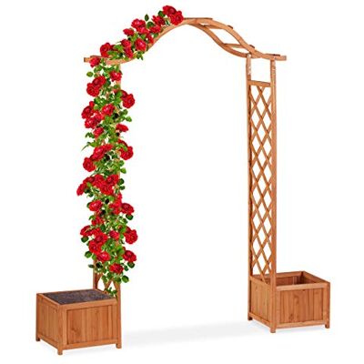 Relaxdays - Arco Jardín con 2 Maceteros - Garden Arch - Publicité Relaxdays - Arco Jardín con 2 Maceteros - Garden Arch - Publicité