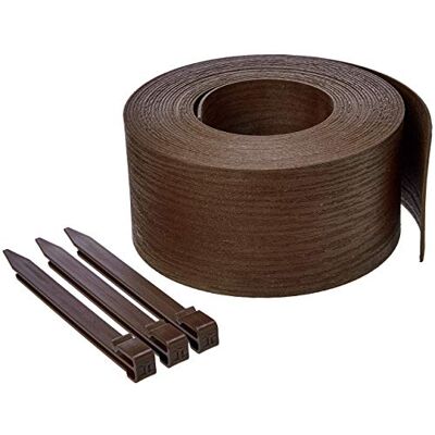 Bobine de bordure de paysage Amazon Basics - 10 piquets Marron - Publicité Bobine de bordure de paysage Amazon Basics - 10 piquets Marron - Publicité