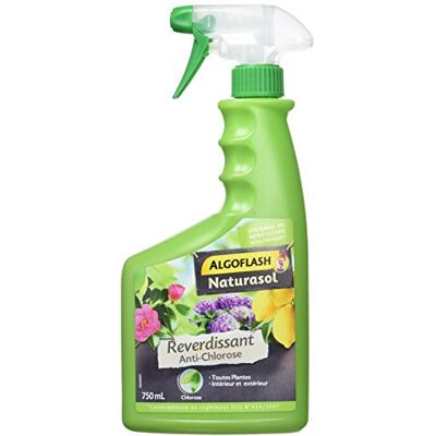 Algoflash NATURASOL Anti-Chlorose Reverdissant Toutes Plantes, Prêt à l'Emploi, 750 ml, BIOCLOPRETAN, Vert - Publicité Algoflash NATURASOL Anti-Chlorose Reverdissant Toutes Plantes, Prêt à l'Emploi, 750 ml, BIOCLOPRETAN, Vert - Publicité