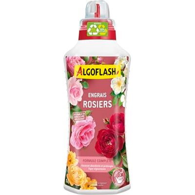 Algoflash Engrais Liquide Rosiers, Utilisable en Agriculture Biologique 1 L, Marron - Publicité Algoflash Engrais Liquide Rosiers, Utilisable en Agriculture Biologique 1 L, Marron - Publicité