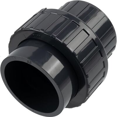 AERZETIX Raccord Union à Coller avec Joint Torique Ø50x50mm Femelle/Femelle en Plastique PN10 pour Tubes d'Adduction d'Eau, Irrigation, Fluides Divers - Publicité AERZETIX Raccord Union à Coller avec Joint Torique Ø50x50mm Femelle/Femelle en Plastique PN10 pour Tubes d'Adduction d'Eau, Irrigation, Fluides Divers - Publicité