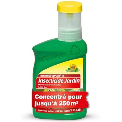 Neudorff Spruzit Insecticide Jardin Concentré Combat les adultes, larves et œufs des pucerons, cochenilles et autres ravageurs. Action choc, 250 ml - Publicité Neudorff Spruzit Insecticide Jardin Concentré Combat les adultes, larves et œufs des pucerons, cochenilles et autres ravageurs. Action choc, 250 ml - Publicité