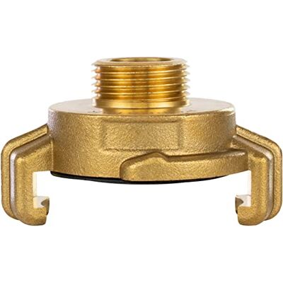 POPPSTAR Raccord rapide en laiton 1/2 pouce filetage extérieur (filetage G 1/2" vers raccord à griffes) - Publicité POPPSTAR Raccord rapide en laiton 1/2 pouce filetage extérieur (filetage G 1/2" vers raccord à griffes) - Publicité