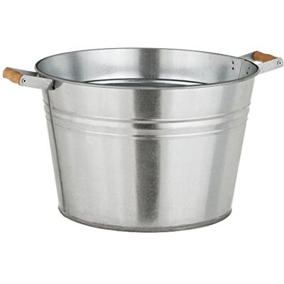 Dehner Pot de Fleurs galvanisé Argenté Ø 36 cm Hauteur 25 cm - Publicité Dehner Pot de Fleurs galvanisé Argenté Ø 36 cm Hauteur 25 cm - Publicité