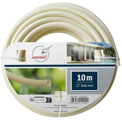 Jardibric Tuyau Brumisation 5x8 mm 10 m Tuyau Alimentation Brumisateur Irrigation Jardin - Publicité Jardibric Tuyau Brumisation 5x8 mm 10 m Tuyau Alimentation Brumisateur Irrigation Jardin - Publicité