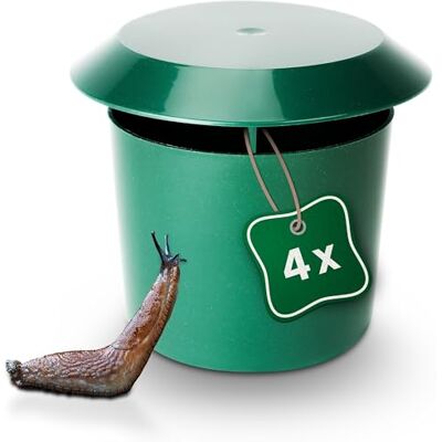 Gardigo ® Lot de 4 Pièges à Limaces, Escargots Naturels I Protection Contre Les escargots I Piège à Escargots Biologique pour Le Jardin I Respectueux de l'environnement I Vert. Publicité Gardigo ® Lot de 4 Pièges à Limaces, Escargots Naturels I Protection Contre Les escargots I Piège à Escargots Biologique pour Le Jardin I Respectueux de l'environnement I Vert. Publicité