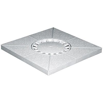 First Plast siphons de sol pvc siphon de sol pvc 400x400mm sortie verticale ø80-100-110 gris - Publicité First Plast siphons de sol pvc siphon de sol pvc 400x400mm sortie verticale ø80-100-110 gris - Publicité