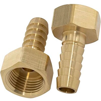 AERZETIX C65000 Lot de 2 Raccords femelles cannelés 1/2" pour tuyau de Ø13 mm filetage interne pour clé 25 mm adaptateur connecteur système circuit d'irrigation arrosage pompe en laiton - Publicité AERZETIX C65000 Lot de 2 Raccords femelles cannelés 1/2" pour tuyau de Ø13 mm filetage interne pour clé 25 mm adaptateur connecteur système circuit d'irrigation arrosage pompe en laiton - Publicité