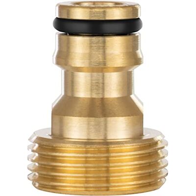 POPPSTAR Raccord de tuyau 3/4 pouce (adaptateur de robinet G 3/4" filetage mâle (26 mm) vers raccord rapide, compatible avec le système à emboîtement Gardena) - Publicité POPPSTAR Raccord de tuyau 3/4 pouce (adaptateur de robinet G 3/4" filetage mâle (26 mm) vers raccord rapide, compatible avec le système à emboîtement Gardena) - Publicité