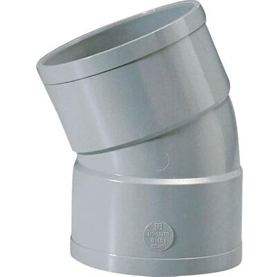 GIRPI Raccord PVC gris coudé 22°30 Ø 50 mm Double emboîture - Publicité GIRPI Raccord PVC gris coudé 22°30 Ø 50 mm Double emboîture - Publicité
