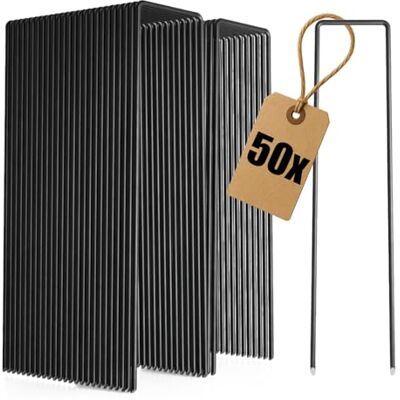 com-four ® 50x ancrages au Sol en Acier au Carbone, piquets de Sol Robustes - Publicité com-four ® 50x ancrages au Sol en Acier au Carbone, piquets de Sol Robustes - Publicité