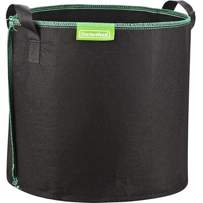 GardenMate 6X Sac à Plantes 30L en Non tissé GREENLINE Ø 35,6cm Hauteur 30,5cm Noir/Vert - Publicité GardenMate 6X Sac à Plantes 30L en Non tissé GREENLINE Ø 35,6cm Hauteur 30,5cm Noir/Vert - Publicité