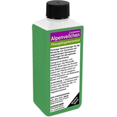 GREEN24 Engrais Liquide NPK pour Cyclamen, Racine sol et Foliaire, 250 ml - Publicité GREEN24 Engrais Liquide NPK pour Cyclamen, Racine sol et Foliaire, 250 ml - Publicité
