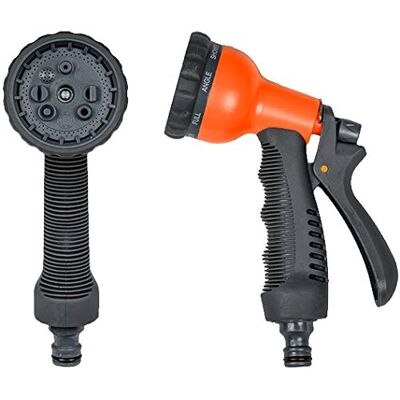 GT GARDEN Pistolet d'arrosage - 8 Modes - Orange & Gris - Publicité GT GARDEN Pistolet d'arrosage - 8 Modes - Orange & Gris - Publicité