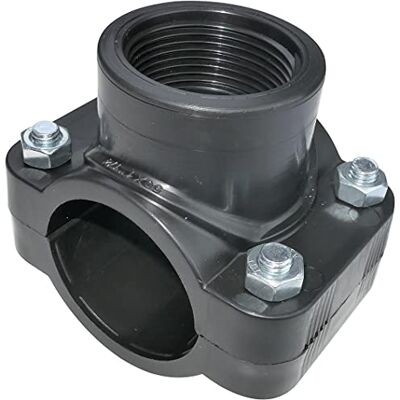 AERZETIX Collier de Prise en Charge pour Tuyau Ø50 Filetage 1 1/4'' à 4 Boulons Collier de Dérivation de Conduites Secondaires Plastique - Publicité AERZETIX Collier de Prise en Charge pour Tuyau Ø50 Filetage 1 1/4'' à 4 Boulons Collier de Dérivation de Conduites Secondaires Plastique - Publicité