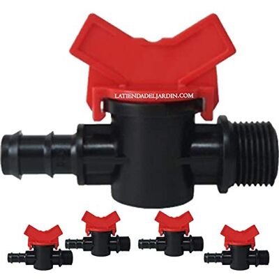SUINGA - Valve d'irrigation goutte à goutte - 16 mm x 1/2'' - Pack de 5 - Publicité SUINGA - Valve d'irrigation goutte à goutte - 16 mm x 1/2'' - Pack de 5 - Publicité