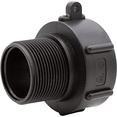 VARIOSAN Adaptateur IBC (S60x6 à 1 1/2") 16201, en plastique, noir - Publicité VARIOSAN Adaptateur IBC (S60x6 à 1 1/2") 16201, en plastique, noir - Publicité