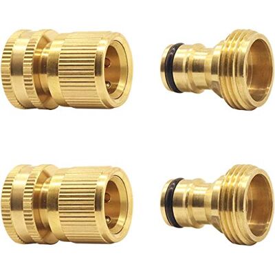Hydrogarden Raccord de Tuyau Flexible de Jardin Extensible Raccord de Tuyau de Jardin Extensible Extensible Adaptateurs de Connexion Rapide Appliance de Robinet et de pulvérisation (2SETS) - Publicité Hydrogarden Raccord de Tuyau Flexible de Jardin Extensible Raccord de Tuyau de Jardin Extensible Extensible Adaptateurs de Connexion Rapide Appliance de Robinet et de pulvérisation (2SETS) - Publicité