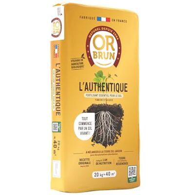 OR BRUN Authentique Fertilisant 20 kg : Amendez durablement Votre Jardin - Publicité OR BRUN Authentique Fertilisant 20 kg : Amendez durablement Votre Jardin - Publicité