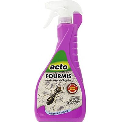 Acto PULVÉRISATEUR Contre toutes les espèces de fourmis qui colonisent les terrasses et les murs des jardins. Formule liquide prête à l’emploi FOUR10 - Publicité Acto PULVÉRISATEUR Contre toutes les espèces de fourmis qui colonisent les terrasses et les murs des jardins. Formule liquide prête à l’emploi FOUR10 - Publicité