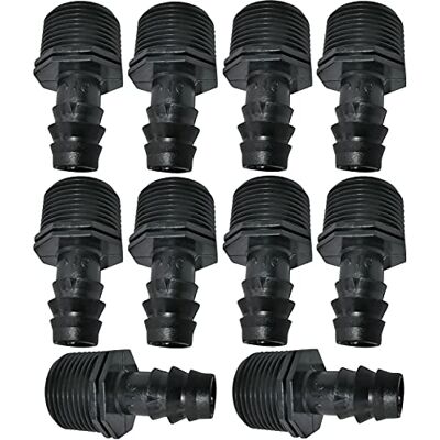 AERZETIX Lot de 10 Adaptateurs Raccords Mâles Cannelés Ø16mm x 3/4'' en Plastique pour Tuyau Goutte à Goutte Filetage Externe Connecteur pour Système d'Irrigation Arrosage - Publicité AERZETIX Lot de 10 Adaptateurs Raccords Mâles Cannelés Ø16mm x 3/4'' en Plastique pour Tuyau Goutte à Goutte Filetage Externe Connecteur pour Système d'Irrigation Arrosage - Publicité