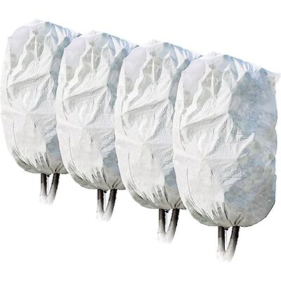 com-four ® 4X Housse de Protection des Plantes avec Cordon de Serrage non-tissé à cadre froid pour la protection des plantes en été et en hiver toison de jardin - Publicité com-four ® 4X Housse de Protection des Plantes avec Cordon de Serrage non-tissé à cadre froid pour la protection des plantes en été et en hiver toison de jardin - Publicité