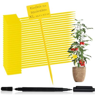 com-four ® 25x panneaux végétaux avec marqueurs à double pointe étiquettes enfichables pour balcons jardins piquets végétaux pour l'étiquetage 33,5 cm - Publicité com-four ® 25x panneaux végétaux avec marqueurs à double pointe étiquettes enfichables pour balcons jardins piquets végétaux pour l'étiquetage 33,5 cm - Publicité