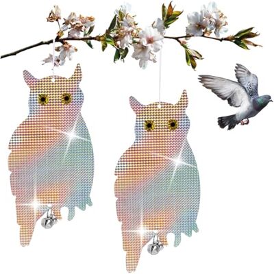com-four ® 2X Chouette factice, effaroucheur d'oiseaux respectueux - Publicité com-four ® 2X Chouette factice, effaroucheur d'oiseaux respectueux - Publicité