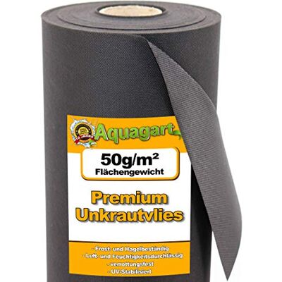 Aquagart 16m² toile de jardin nappe anti-mauvaises herbes film anti-mauvaises herbes film de paillage toile de paillage 50g 1,6m de large - Publicité Aquagart 16m² toile de jardin nappe anti-mauvaises herbes film anti-mauvaises herbes film de paillage toile de paillage 50g 1,6m de large - Publicité