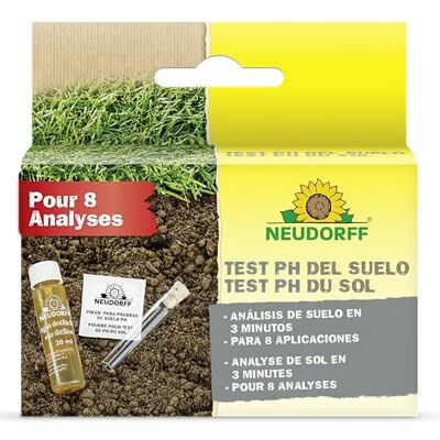 Neudorff Test PH du Sol pour Une Détermination Simple et Rapide du PH des Sols et des Besoins en Calcaire, 1 Kit - Publicité Neudorff Test PH du Sol pour Une Détermination Simple et Rapide du PH des Sols et des Besoins en Calcaire, 1 Kit - Publicité