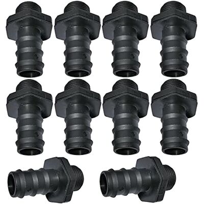 AERZETIX Lot de 10 Adaptateurs Raccords Mâles Cannelés Ø20mm x 1/2'' en Plastique pour Tuyau Goutte à Goutte Filetage Externe Connecteur pour Système d'Irrigation Arrosage - Publicité AERZETIX Lot de 10 Adaptateurs Raccords Mâles Cannelés Ø20mm x 1/2'' en Plastique pour Tuyau Goutte à Goutte Filetage Externe Connecteur pour Système d'Irrigation Arrosage - Publicité