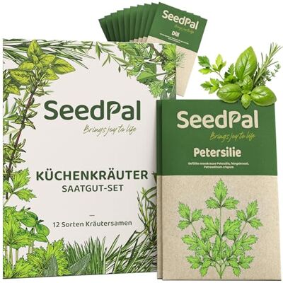 SeedPal Kit de Graines d'Herbes 12 Aromatiques pour Cuisine & Balcon - Publicité SeedPal Kit de Graines d'Herbes 12 Aromatiques pour Cuisine & Balcon - Publicité