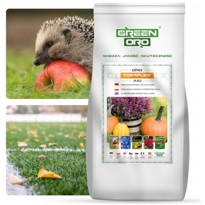 GREEN ORO COMPLEX AKI 5KG Engrais d'automne Sans azote, pour toutes les plantes du jardin - Publicité GREEN ORO COMPLEX AKI 5KG Engrais d'automne Sans azote, pour toutes les plantes du jardin - Publicité
