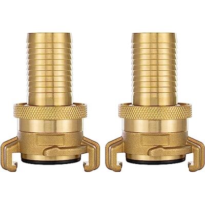 POPPSTAR 2x raccords d'aspiration et de haute pression en laiton, embout 1 pouce avec joint et contre-écrou, pour tuyau diamètre intérieur 25 mm - Publicité POPPSTAR 2x raccords d'aspiration et de haute pression en laiton, embout 1 pouce avec joint et contre-écrou, pour tuyau diamètre intérieur 25 mm - Publicité