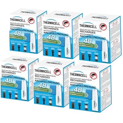 Thermacell 6 Recharges Anti Moustiques et Moustiques Tigres 20m² 48h - Publicité Thermacell 6 Recharges Anti Moustiques et Moustiques Tigres 20m² 48h - Publicité