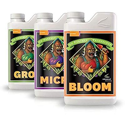 Advanced Nutrients Bloom, Micro & Grow, Lot de 3, 1 L chacun - Publicité Advanced Nutrients Bloom, Micro & Grow, Lot de 3, 1 L chacun - Publicité