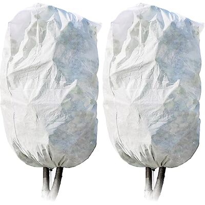 com-four ® 2X Housse de Protection des Plantes avec Cordon de Serrage non-tissé à cadre froid pour la protection des plantes en été et en hiver toison de jardin - Publicité com-four ® 2X Housse de Protection des Plantes avec Cordon de Serrage non-tissé à cadre froid pour la protection des plantes en été et en hiver toison de jardin - Publicité